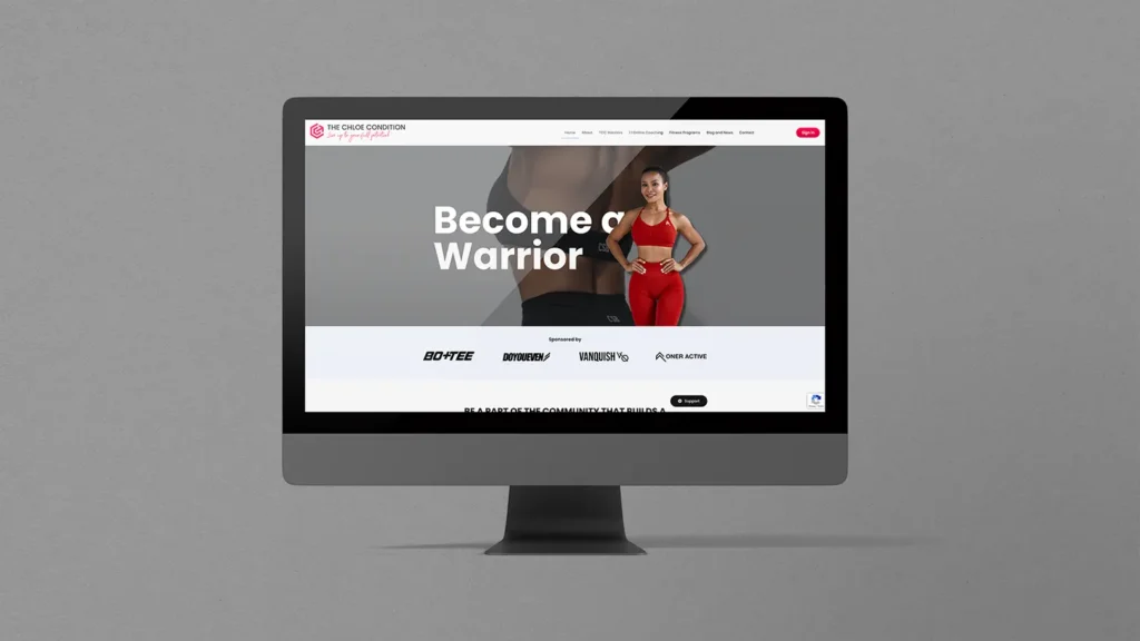Protected fitness content accessible only to members on Chloe Condition website