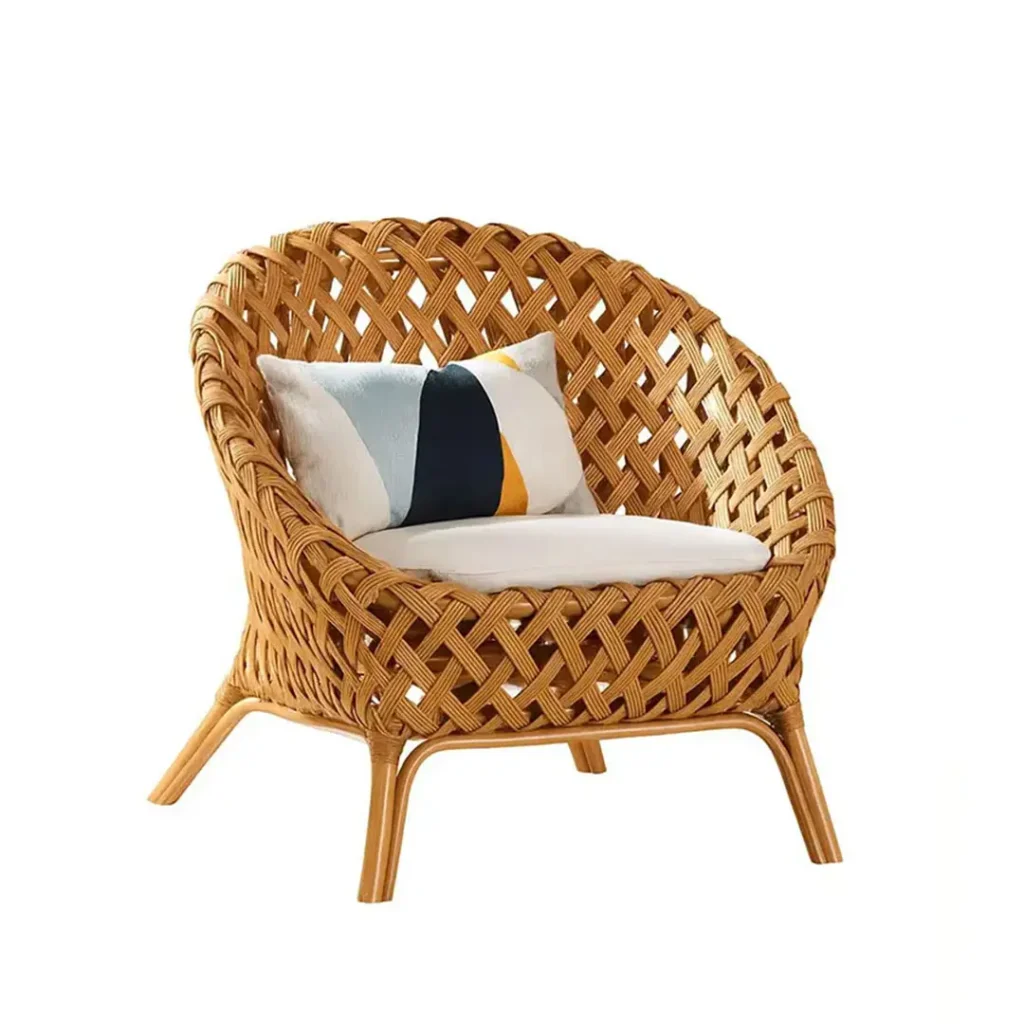 Before image of tropika chair pattern