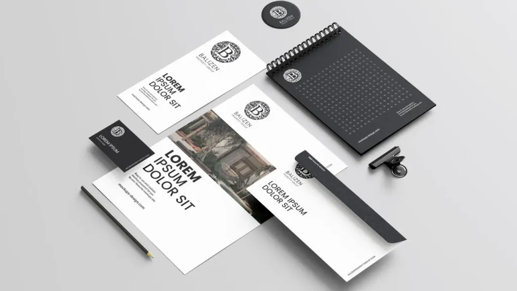 Balizen Property Group branding and visual identity design for Bali villa developer